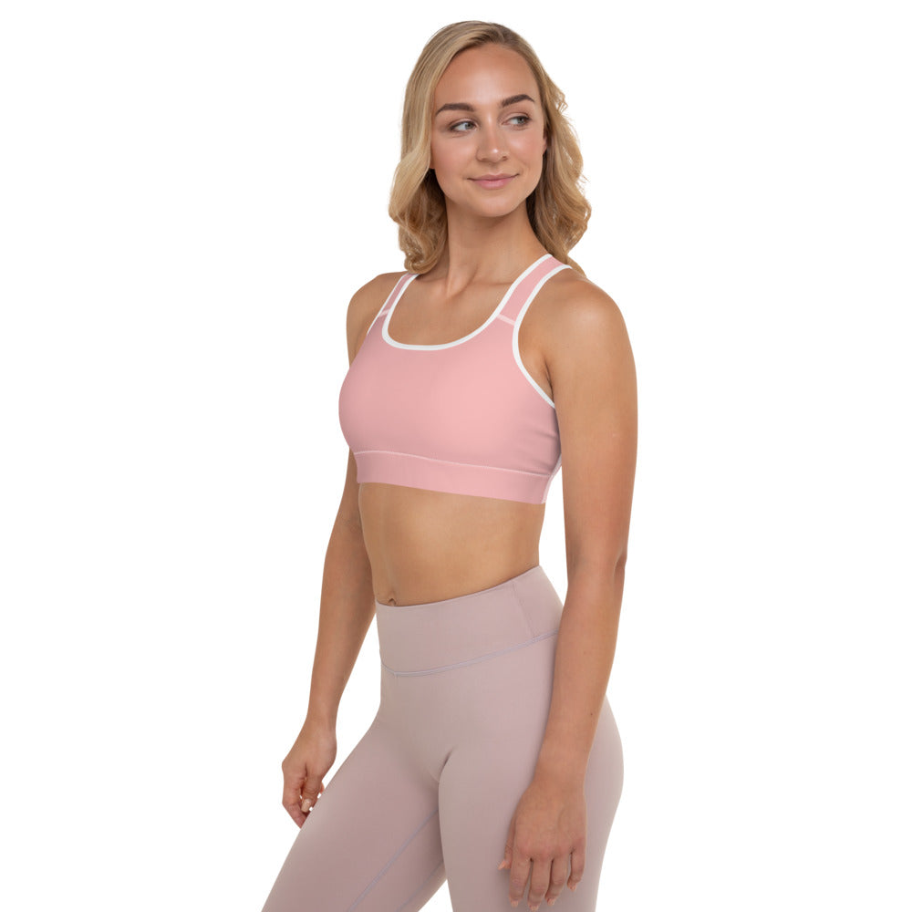 Pink Petal Padded Sports Bra