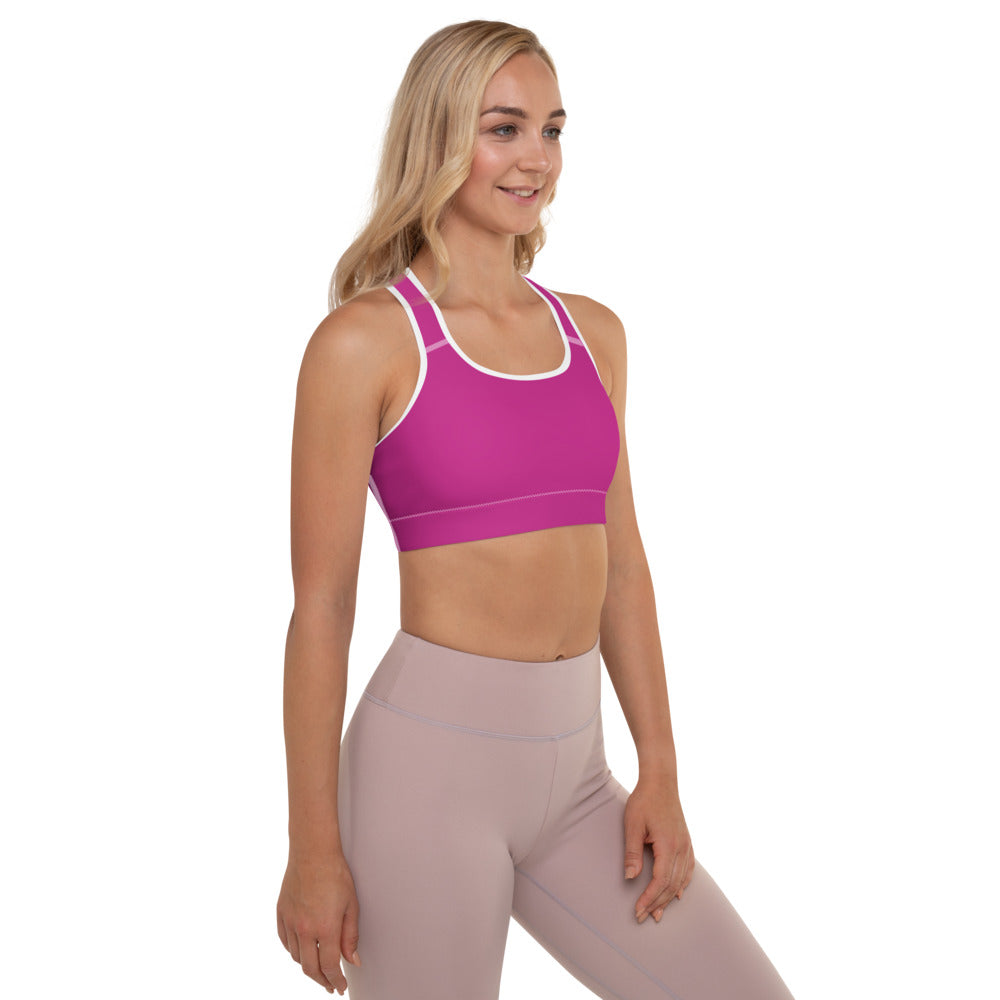 Fabulous Fuchsia Padded Sports Bra