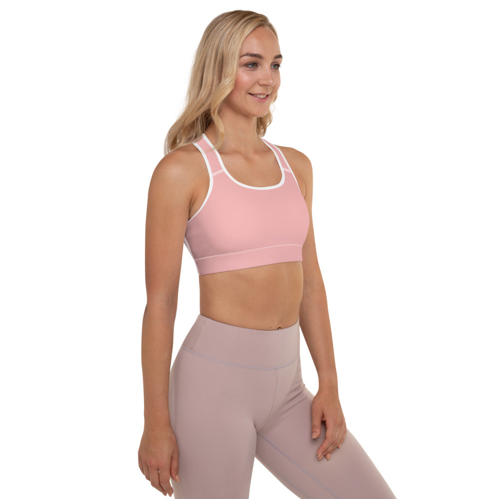 Pink Petal Padded Sports Bra