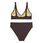 Chocolate Brown Recycled High-Waisted Bikini