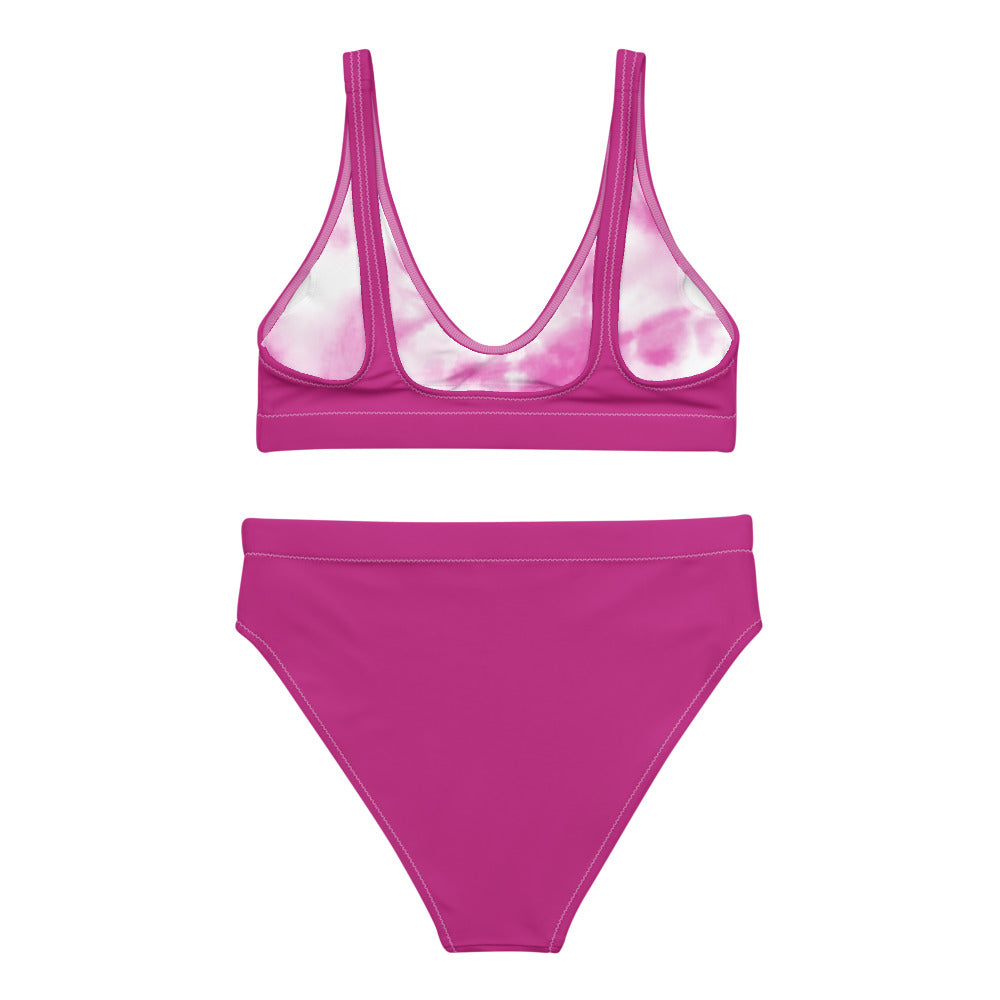 Fabulous Fuchsia Recycled High-Waisted Bikini