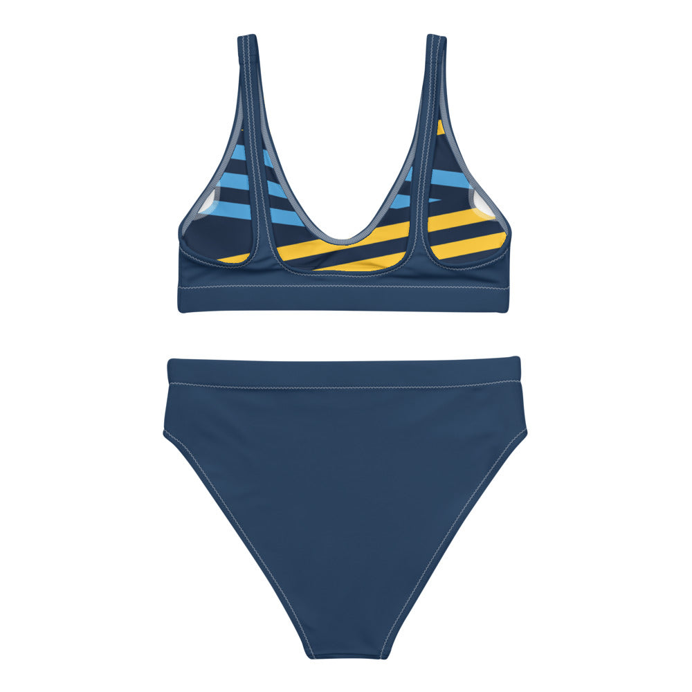 In the Navy Recycled High-Waisted Bikini