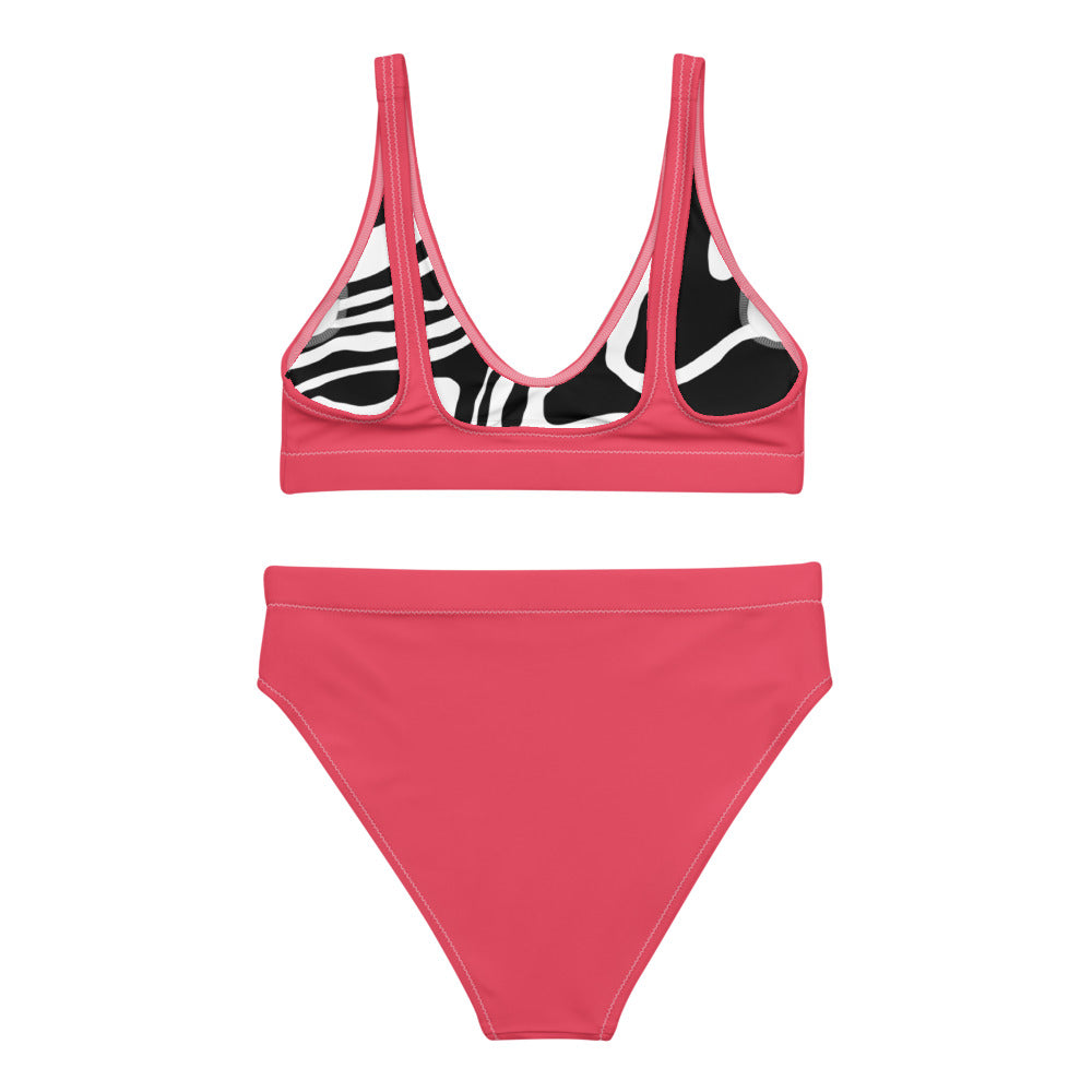 Fabulous Fuchsia Recycled High-Waisted Bikini