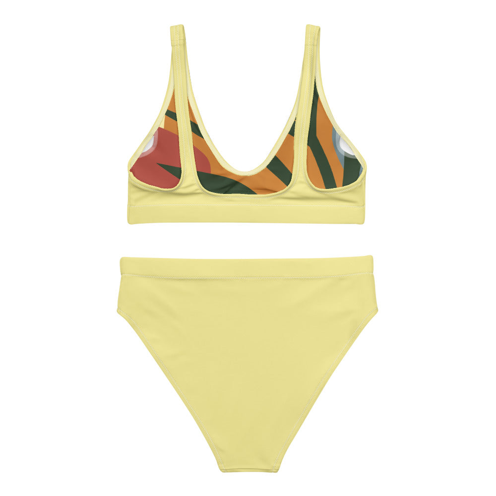 Butter Yellow Recycled High-Waisted Bikini