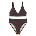 Chocolate Brown Recycled High-Waisted Bikini
