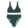 Sea Green Recycled High-Waisted Bikini