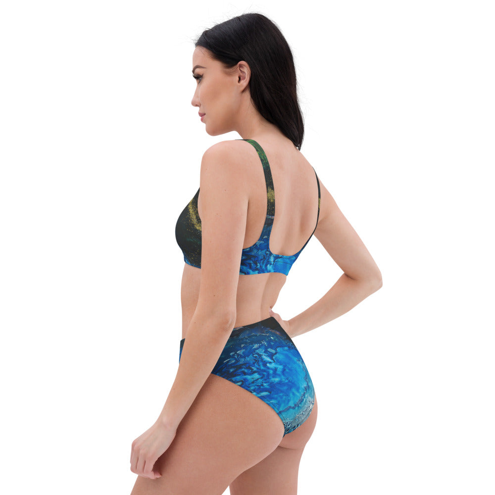 Gold Stream Recycled High-Waisted Bikini