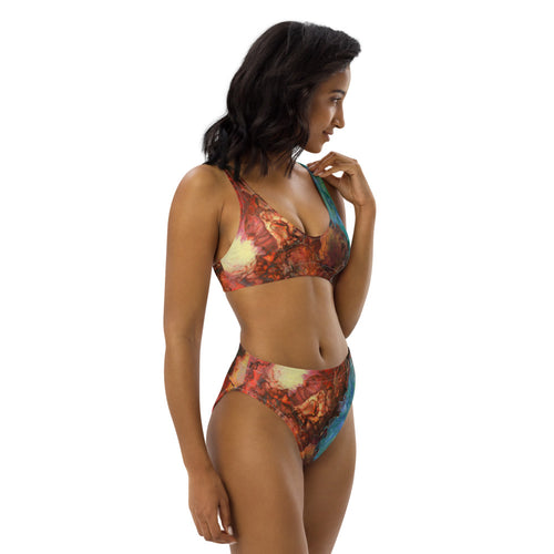 Aura Splash Recycled High-Waisted Bikini