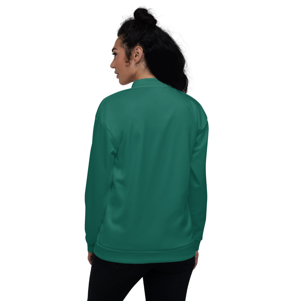 Bright Green Unisex Bomber Jacket