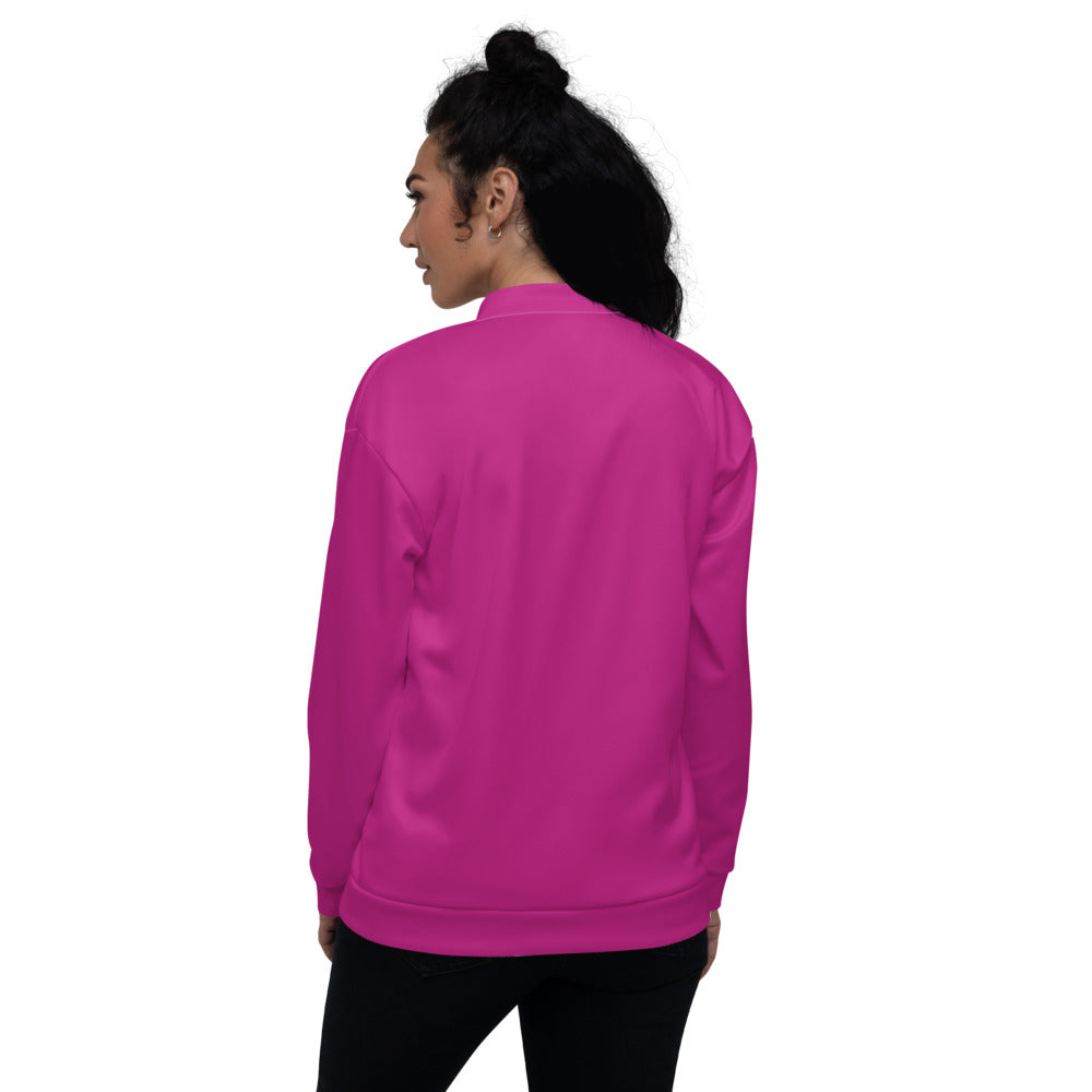 Fabulous Fuchsia Unisex Bomber Jacket