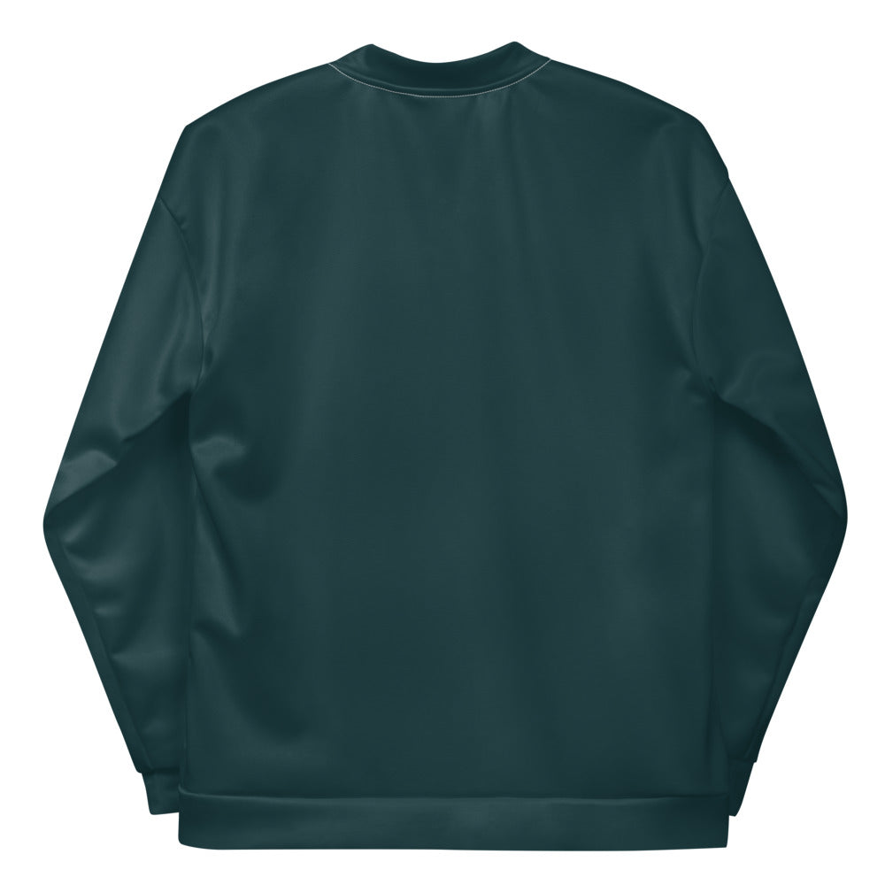Sea Green Unisex Bomber Jacket