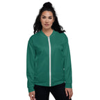 Bright Green Unisex Bomber Jacket
