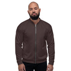 Chocolate Brown Unisex Bomber Jacket