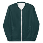 Sea Green Unisex Bomber Jacket