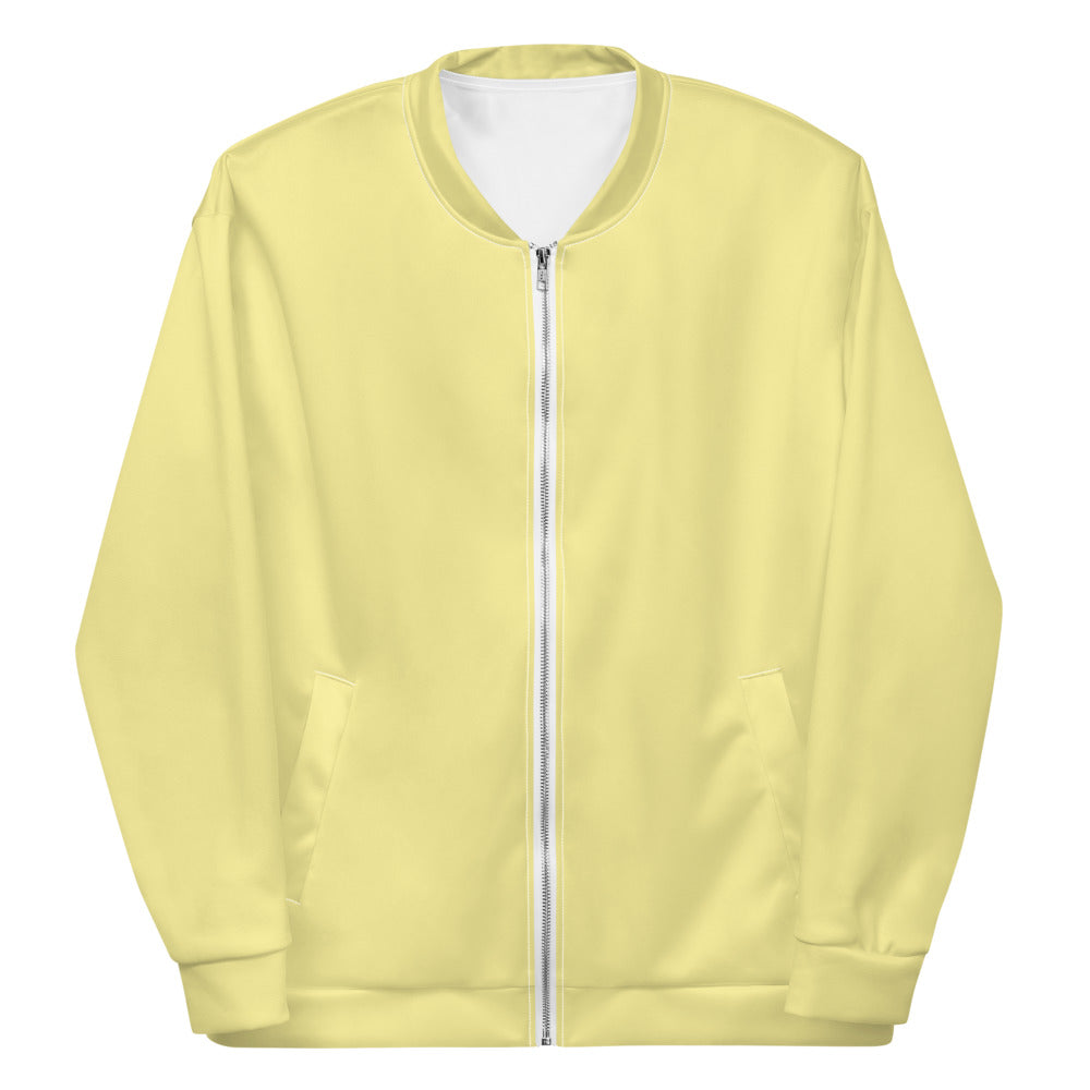 Butter Yellow Unisex Bomber Jacket
