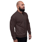 Chocolate Brown Unisex Bomber Jacket