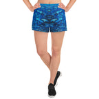 Gold Stream Water Athletic Short Shorts