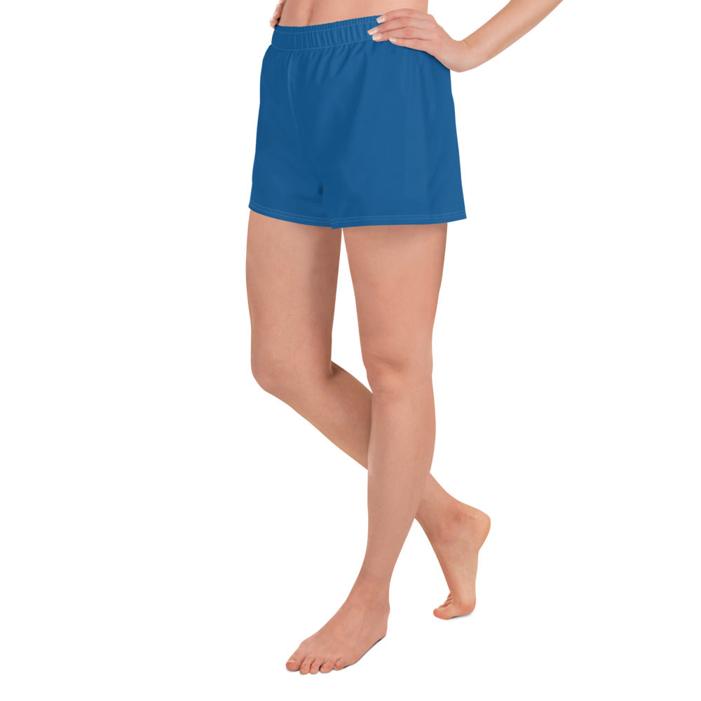 Water Blue Athletic Short Shorts