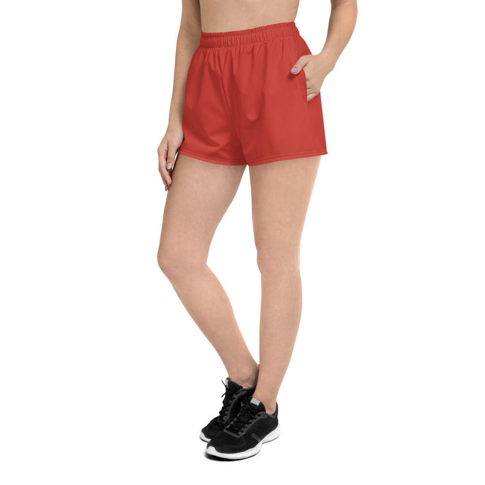 Cherry Red Athletic Short Shorts