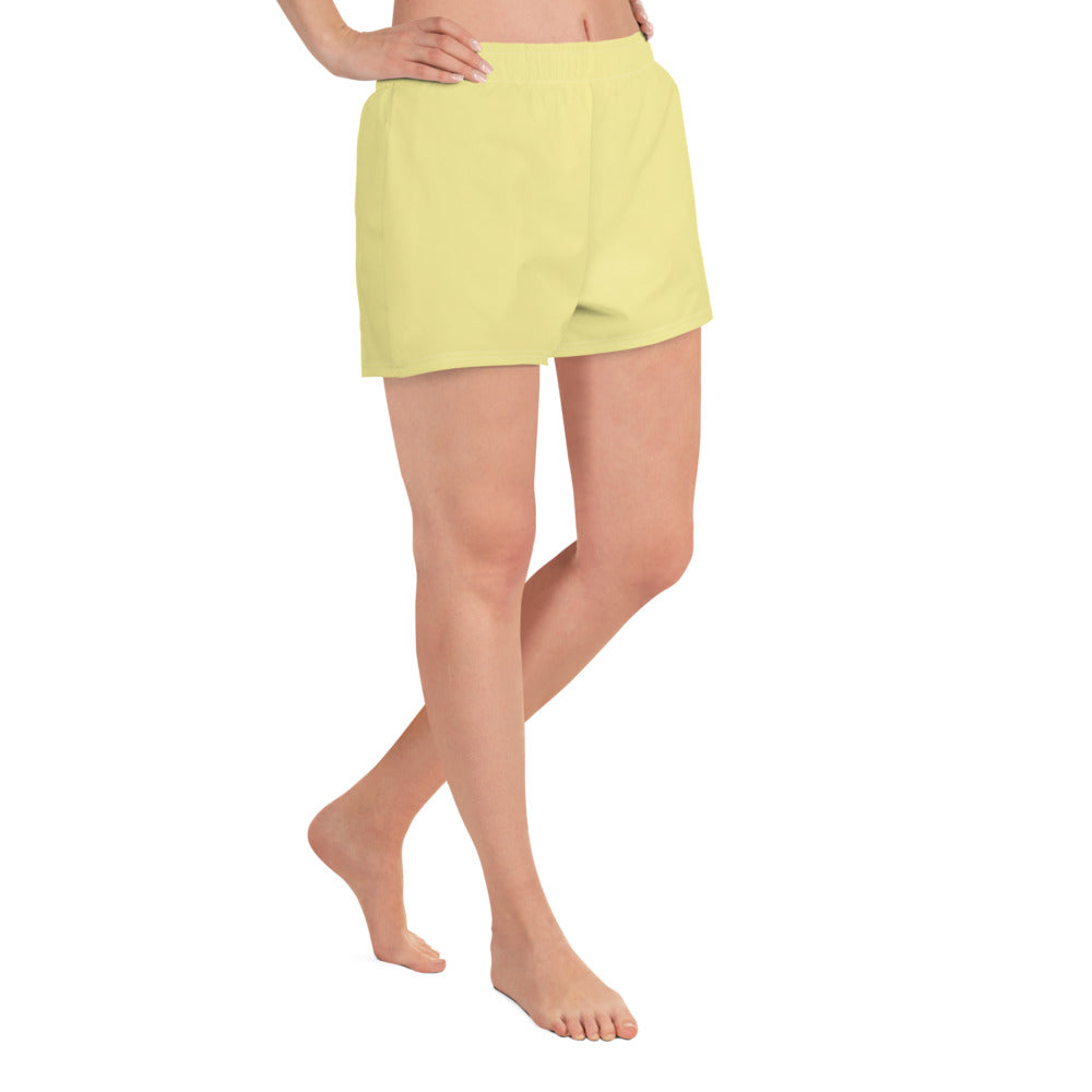 Butter Yellow Athletic Short Shorts