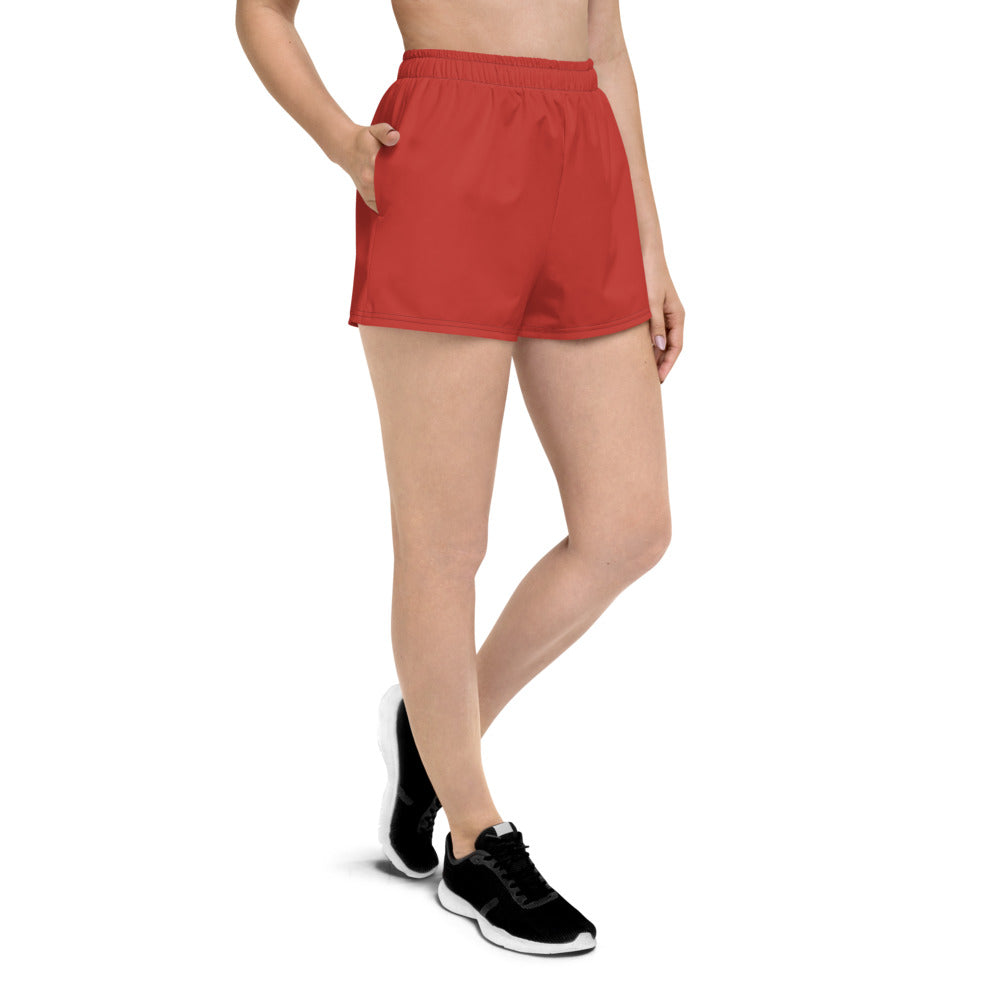 Cherry Red Athletic Short Shorts
