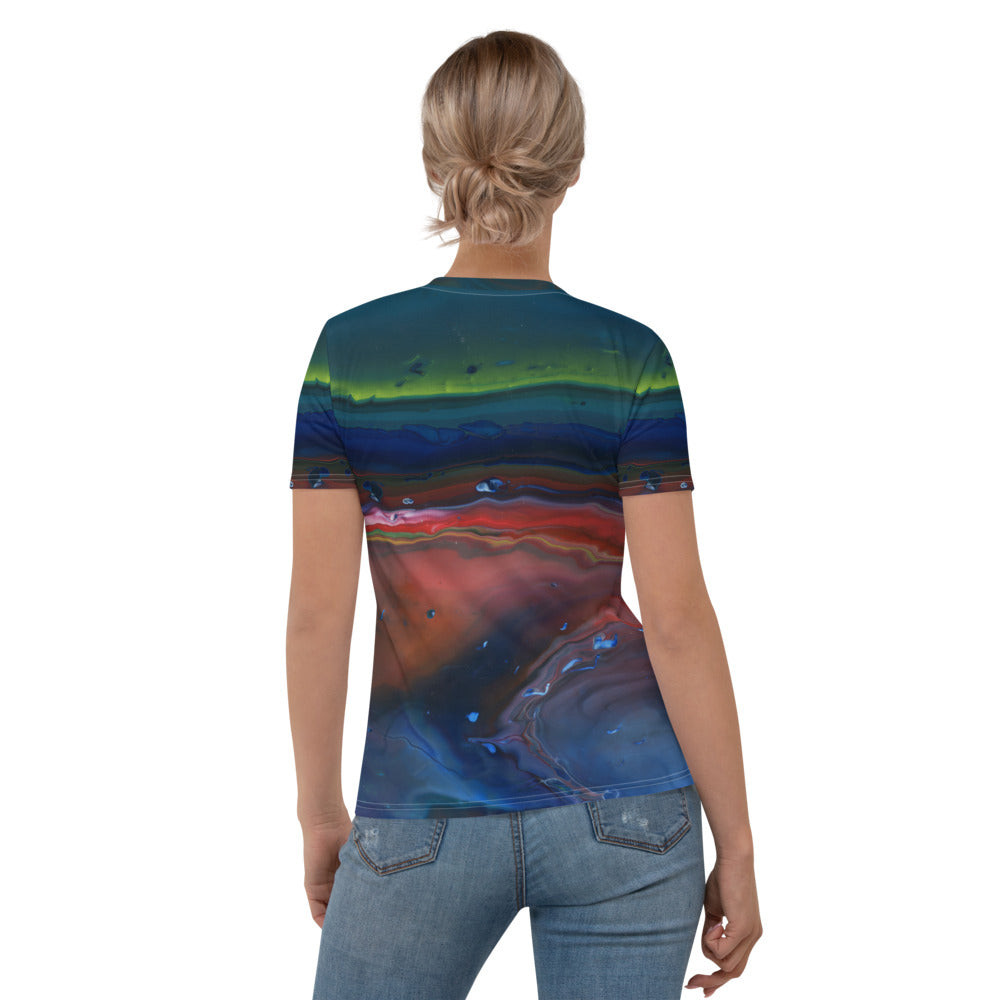 Northern Light Fitted Crew Neck T-Shirt