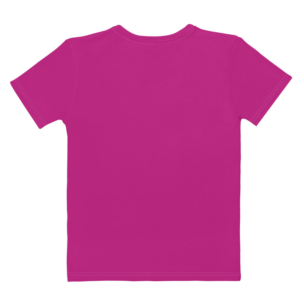 Fabulous Fuchsia Fitted Crew Neck T-Shirt