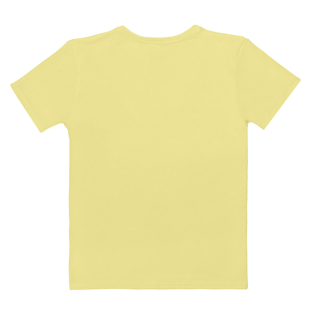 Butter Yellow Fitted Crew Neck T-Shirt