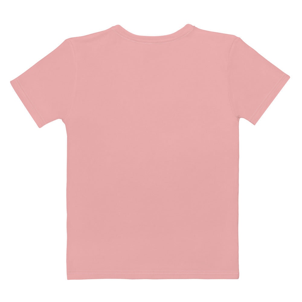 Pink Petal Fitted Crew Neck T-Shirt
