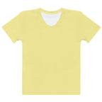 Butter Yellow Fitted Crew Neck T-Shirt