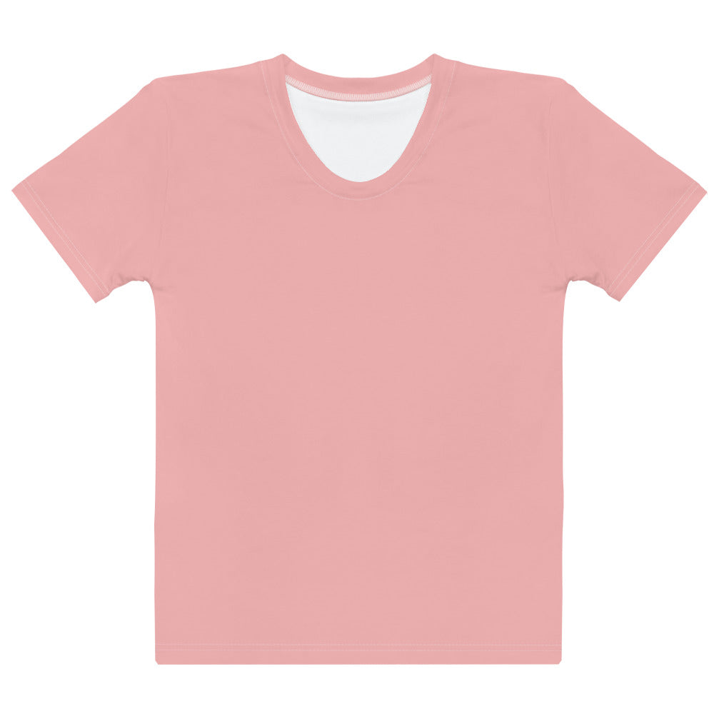 Pink Petal Fitted Crew Neck T-Shirt