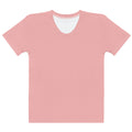 Pink Petal Fitted Crew Neck T-Shirt