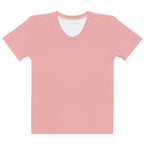 Pink Petal Fitted Crew Neck T-Shirt