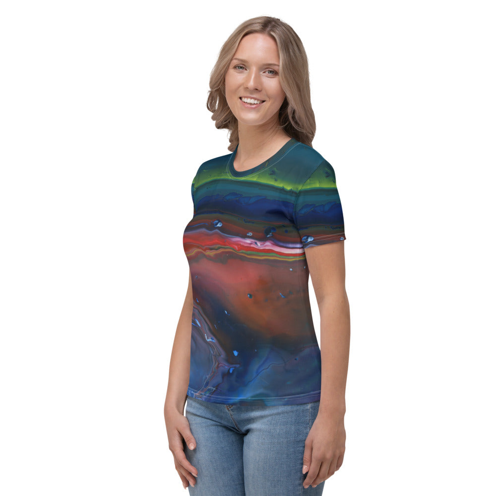 Northern Light Fitted Crew Neck T-Shirt