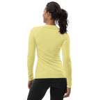 Butter Yellow Women's Rash Guard