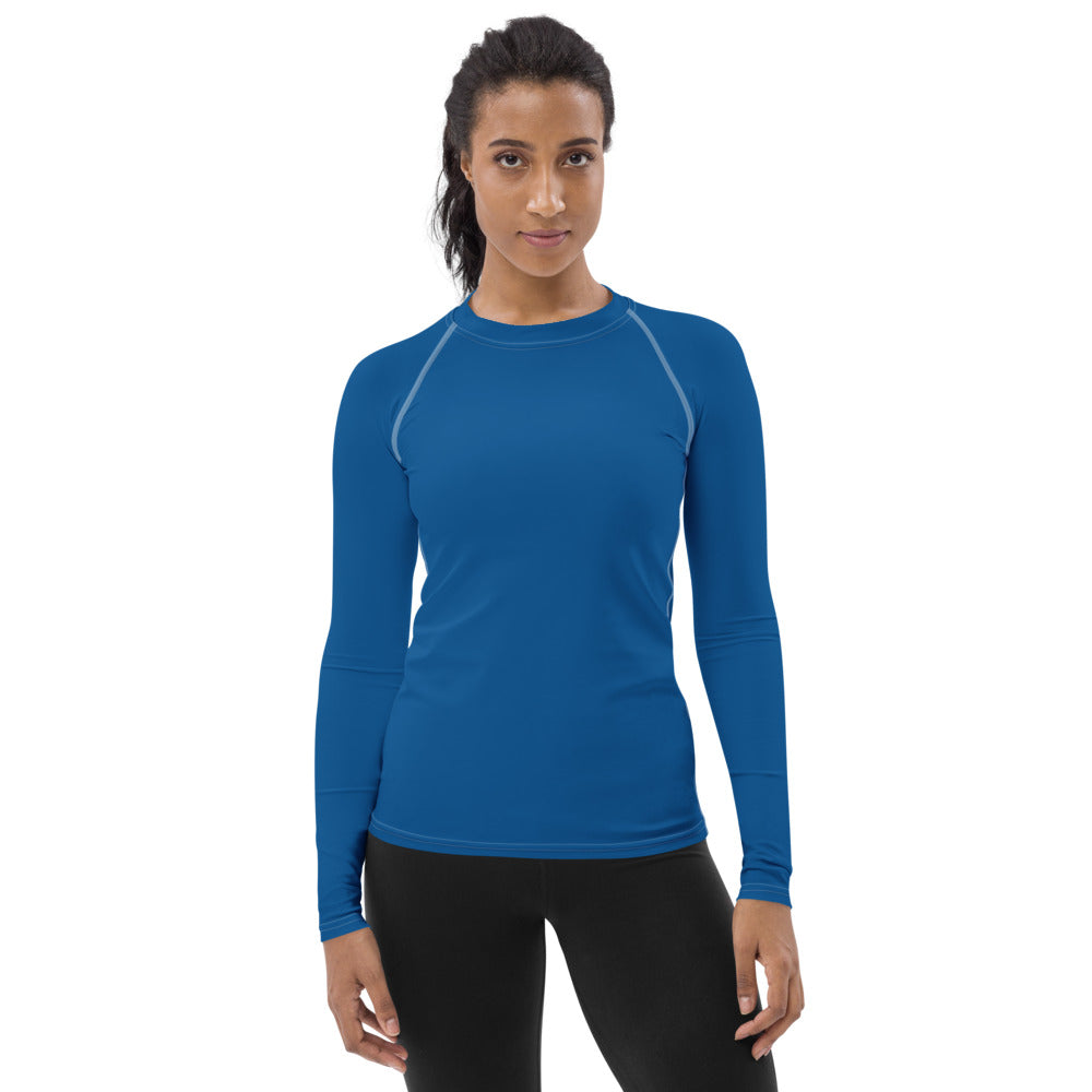 Water Blue Women's Rash Guard