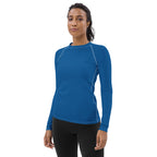 Water Blue Women's Rash Guard