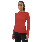 Cherry Red Women's Rash Guard