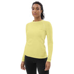 Butter Yellow Women's Rash Guard