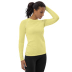 Butter Yellow Women's Rash Guard