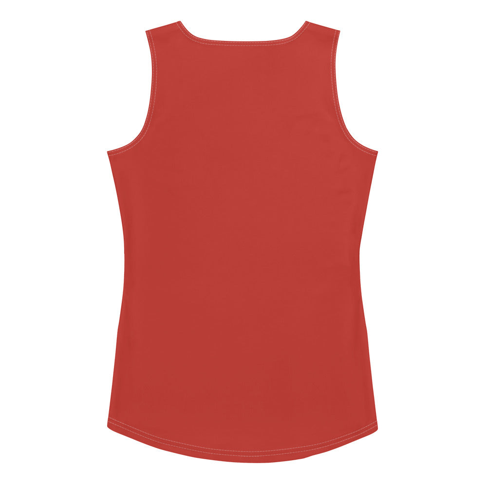 Cherry Red Fitted Tank Top