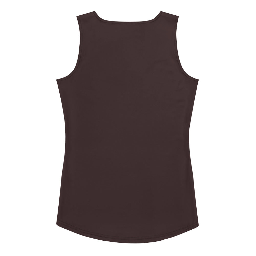 Chocolate Brown Fitted Tank Top