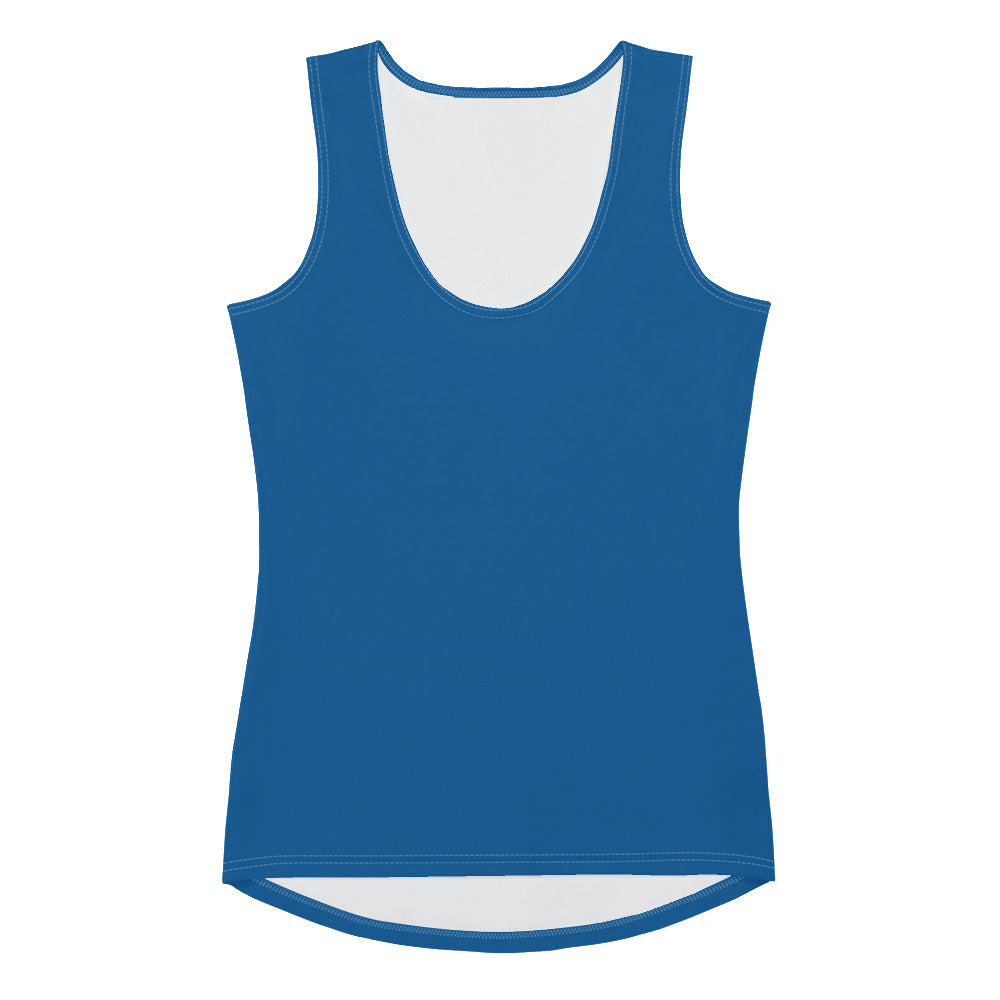 Water Blue Fitted Tank Top