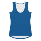 Water Blue Fitted Tank Top