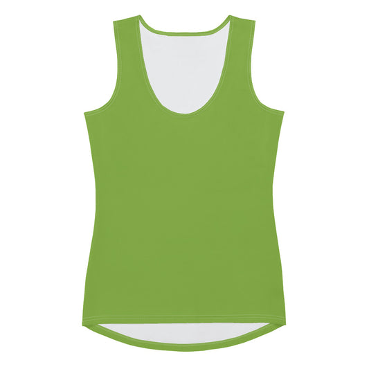 Green Grass Fitted Tank Top