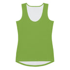 Green Grass Fitted Tank Top
