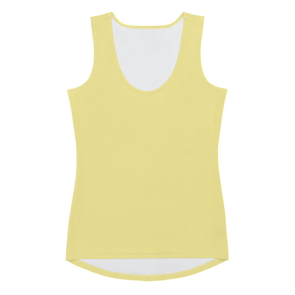 Butter Yellow Fitted Tank Top