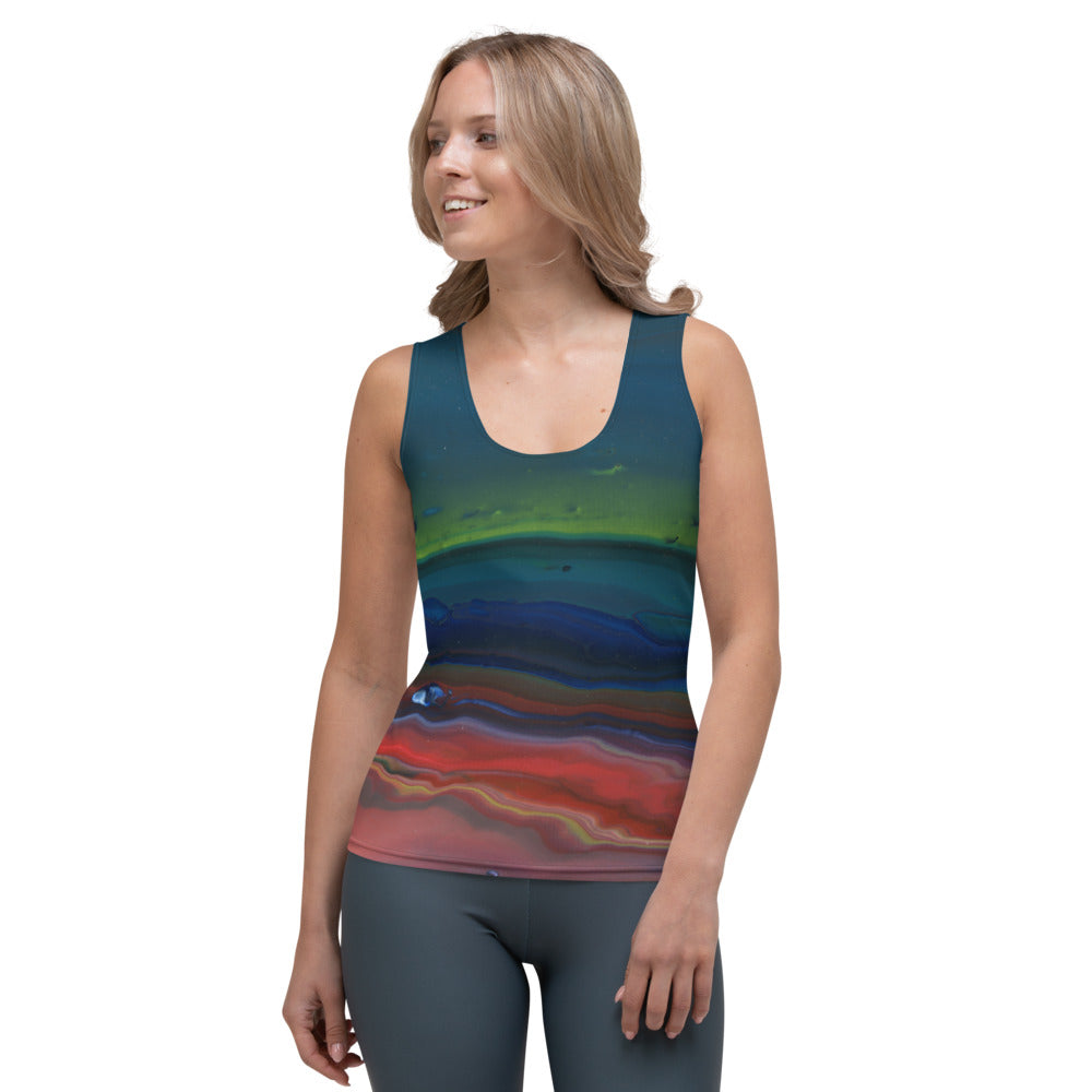 Northern Light Fitted Tank Top