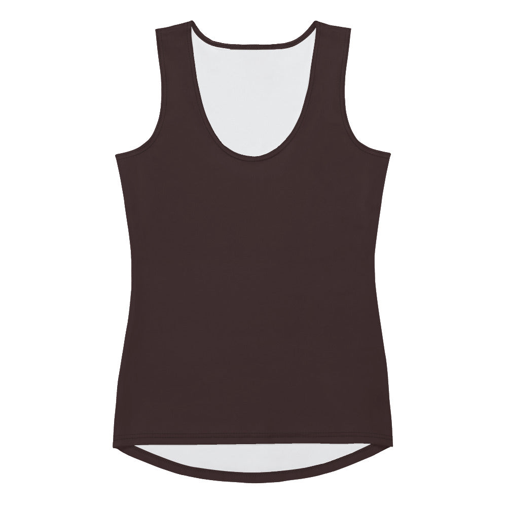 Chocolate Brown Fitted Tank Top