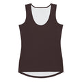 Chocolate Brown Fitted Tank Top